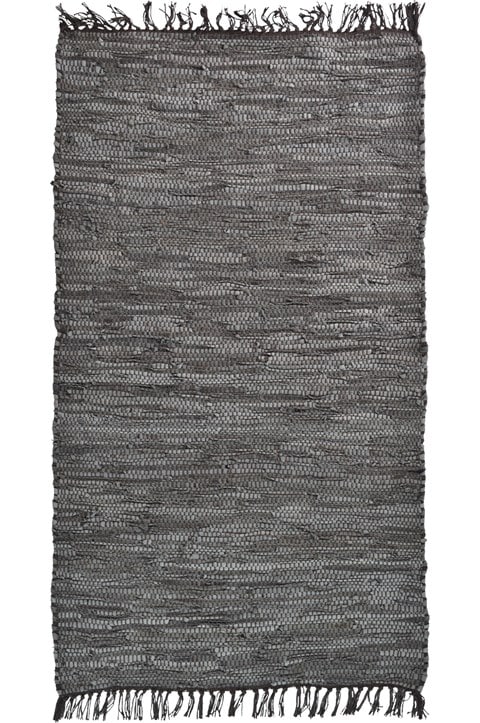 Leather Solid Rug Coffee